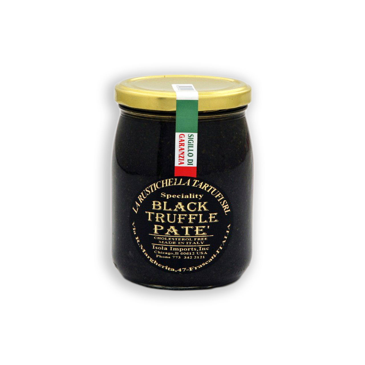 Isola Black Truffle Pate 17.7oz Truffles Truffle Pate Sliced