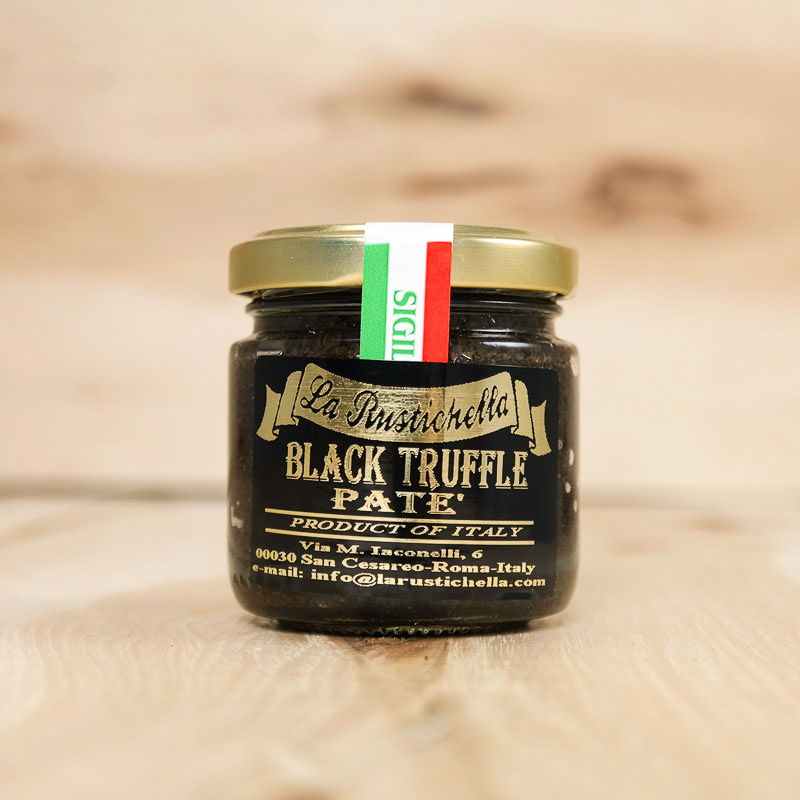 Isola Black Truffle Pate 3oz Truffles Truffle Pate Sliced
