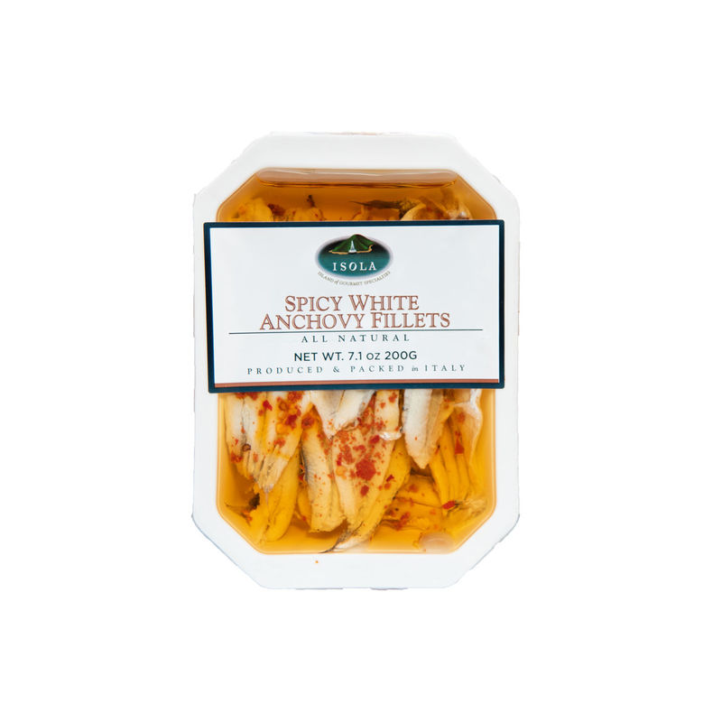 Isola White Spicy Anchovy Fillets in Oil